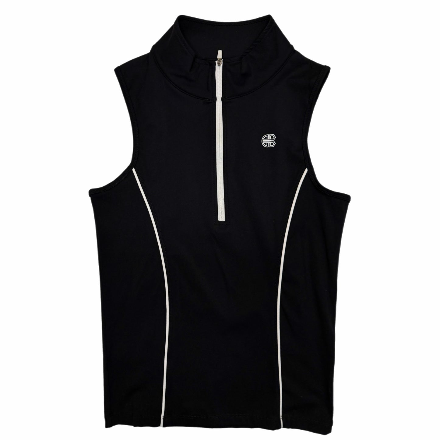 Sleeveless Zip Up Top
